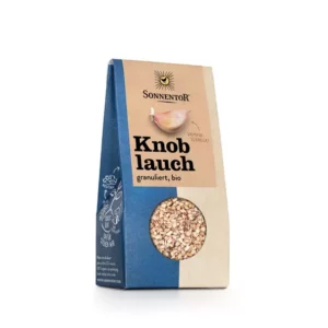 Packung SONNENTOR KNOBLAUCH GRANULIERT Bio-Knoblauch.