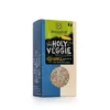 Schachtel mit SONNENTOR GEWÜRZMISCHUNG HOLY VEGGIE, verziert mit Text und grafischen Motiven.