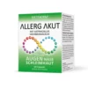 Die ALLERG AKUT PLV METANORM-Packung enthält 60 Kapseln, die mit einem Unendlichkeitssymbol und einer Gebrauchsanweisung für Pollenallergien an Augen und Nase gekennzeichnet sind. Sie enthält als Zutat Astragalus membranaceus.