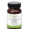 Braunglasflasche mit der Aufschrift KLO COLOSTRUM.HILF KPS Nahrungsergänzungsmittel, 60 Kapseln, hergestellt von Apotheke Mariahilf.