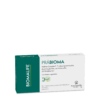 Eine Packung KLO UNI PRAEBIOMA Nahrungsergänzungsmittel mit 30 Filmtabletten enthält Fructooligosaccharid, Arabinogalactan und Vitamin B2.