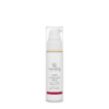 Eine weiße Flasche UNI HYALURONSCHUTZFLUID 50 mit SPF 20, abgebildet mit einem Pumpspender und einem minimalistischen Etikett, fotografiert vor einem schlichten weißen Hintergrund.