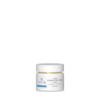 Ein weißer Tiegel mit UNI HYALURON CREME LEICHT steht mittig auf einem einfarbigen hellen Hintergrund.