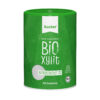 Ein grüner Behälter mit XUCKER BIO XYLIT 10410, einem biologischen Xylit Süßstoff und Zuckerersatzstoff zum Backen und Süßen.