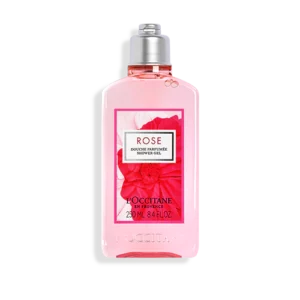 Flasche LOccitane ROSE DUSCHGEL Duschgel mit floralem Design, 250 ml (8,4 fl oz).