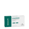 Eine Schachtel EUBARRIERE Filmtabletten, laktose und glutenfrei, enthält Glutamin, Boswellia, Nukleotide, Zink und Vitamin B2.