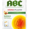 Auf der Verpackung von ABC WAERMEPFL CAPSICUM 11MG sind Inhaltsstoffe und Anwendung zur Linderung von Muskelschmerzen, insbesondere im unteren Rücken, aufgeführt. Im Lieferumfang sind zwei Pflaster mit den Maßen 22 cm x 14 cm enthalten.