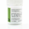 Weißer Behälter mit der Aufschrift „Nr. 26“ von SCHUESS 26 SELENIUM D12 ADL von Adler Pharma, mit deutschem Text auf einer reflektierenden Oberfläche.