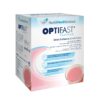 Schachtel OPTIFAST HOME DRI ERDB 8X53G, ein Getränkemix mit Erdbeergeschmack von Nestlé Health Science. Auf der Verpackung sind Nährwertangaben und Zubereitungshinweise enthalten.