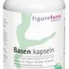 Eine Flasche FIGUREFORM BASEN KPS 700MG, ein Nahrungsergänzungsmittel mit einem weiß-grünen Etikett mit Text- und Logodesign.