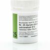 Ein weißer Behälter mit dem homöopathischen Arzneimittel SCHUESS 25 AUR CHLNA D12 ADL von Adler Pharma steht vor einem weißen Hintergrund.