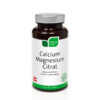 Eine Flasche NICAPUR KPS CALC MAGN CITR-Nahrungsergänzungsmittel für Muskeln und Energie mit silberner Kappe und weißem Etikett.
