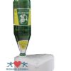 Ein LUFTBEFEU ULTRASCHALL PH5700 mit einer umgedrehten grünen 1,5-l-Borjomi-Flasche auf weißem Sockel.