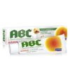 Tube und Schachtel ABC WAERMECR 750MCG/G, eine topische Schmerzlinderungscreme mit Capsaicin von Hansaplast, mit einer Wärmezielgrafik auf der Verpackung.