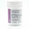 Weißes Gefäß mit der Aufschrift „SCHUESS 4 KAL CHLOR D 6 ADL“ von Adler Pharma, mit Dosierungsanleitung.