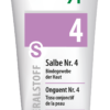 Tube „SCHUESS SLB NR 4 ADL“ Creme mit mehrsprachiger Beschriftung für das Bindegewebe.
