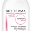Eine 500-ml-Flasche BIODERMA SENS H2O REINLSG Mizellenwasser zum Make-up-Entfernen.