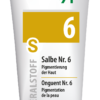 SCHUESS SLB NR 6 ADL-Tube zur Hautpigmentierung, beschriftet in Deutsch, Französisch und Italienisch auf weißem Hintergrund.