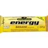 In der gelben 50g-Packung mit der Aufschrift „PEEROTON ENERGY BAR BANANE“ findet sich ein Energieriegel mit Bananengeschmack, Vitamin B1 und deutschem Text, der darauf hinweist, dass er sowohl für den Alltag als auch für den Sport geeignet ist.