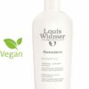 Eine weiße Flasche WIDMER REMEDERM SHAMPOO mit mehrsprachigem Text und einem grünen Vegan-Logo auf der linken Seite.