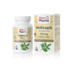 Eine Flasche und Schachtel WEIHRAUCH KPS ZEINP 450MG-Kapseln mit Boswellia serrata aus Indien.