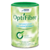 Ein 125-g-Behälter Nestlé Health Science OptiFibre mit grünem Deckel und deutschem Text zur Verdauungsunterstützung.