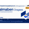 Packung mit CALMABEN DRG, 50 mg, zur kurzfristigen Behandlung von Schlafstörungen. Enthält Diphenhydraminhydrochlorid. Die Verpackung trägt das Montavit-Logo.
