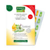 Die RAUSCH SCHWEIZ.KR.VITAL KPS Box enthält grüne und gelbe Kräuter-Vitalkapseln im Blister, mit Naturmotiven und mehrsprachigen Produktdetails.