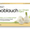 Die DR.BÖHM KNOBL DRG NUR 1 TGL-Dose ist mit einem Knoblauch-Bild versehen und wirbt für die tägliche Einnahme für Herz-, Gefäß- und Cholesteringesundheit. Sie enthält 30 Dragees.