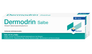 Dermodrin SLB ist eine Antihistamin-Salbe mit Diphenhydraminhydrochlorid zur Behandlung von Juckreiz und leichten Hautreizungen.