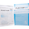 FLECTOR EP PFL-Paket mit einem offenen Beutel und einer Schachtel mit Produktdetails.