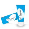 Blau-weiße Tube und Schachtel Arthrobene Gelenkgel Blau, versehen mit einem Häkchen und der Aufschrift „Ausgewogen und entwickelt in Österreich“.