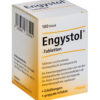 Packung mit ENGYSTOL TBL, 100 Tabletten, von der Heel GmbH, zur Behandlung von Erkältungs- und grippalen Infekten.