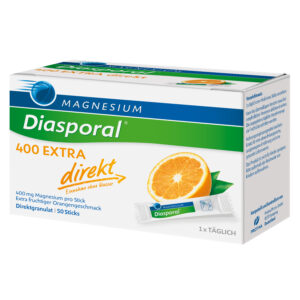 Schachtel MAGN DIASP.400 EXTR DIR.GRAN, Orangengeschmack, enthält 50 Sticks.