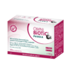 Die Verpackung von OMNI-BIOTIC SAC PANDA 3G, einem Probiotikum für Schwangere und Babys, enthält vegane und laktosefreie Etiketten, eine EcoCert-Zertifizierung und deutsche Textbeschreibungen.