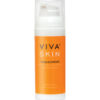 Orange-weiße Flasche VIVA SKIN TCR SPF 20 Tagescreme, parfümfrei mit UV-Schutz SPF 20, mit Pumpspender.