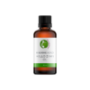 Eine 30-ml-Flasche MAMMI.KIND HALLO ZAHN ÖL in braun hat ein grün-weißes Etikett und einen schwarzen Verschluss.